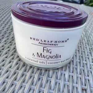 Red Leaf Home Aromatherapy #3 Wick Candle Fig & Magnolia
